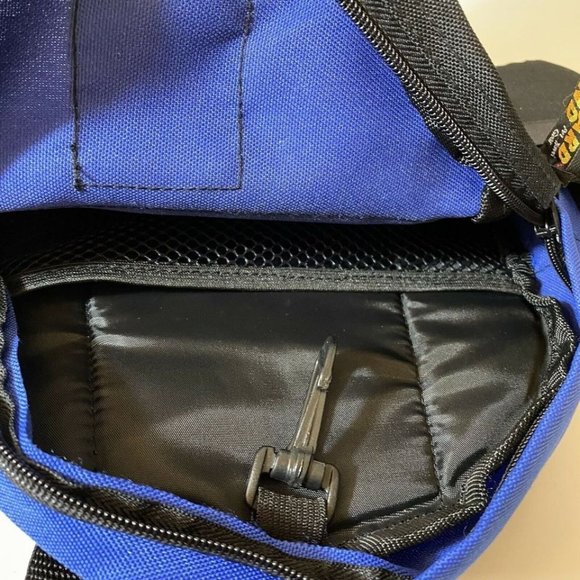 Outward Hound Pet Travel Gear Blue Black Backpack Style Fanny Pack & Water Bowl - Picture 5 of 9